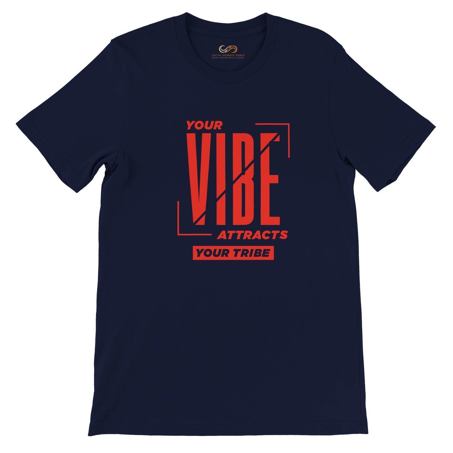 Your Vibe Attracts Your Tribe - Red Unisex T-Shirt