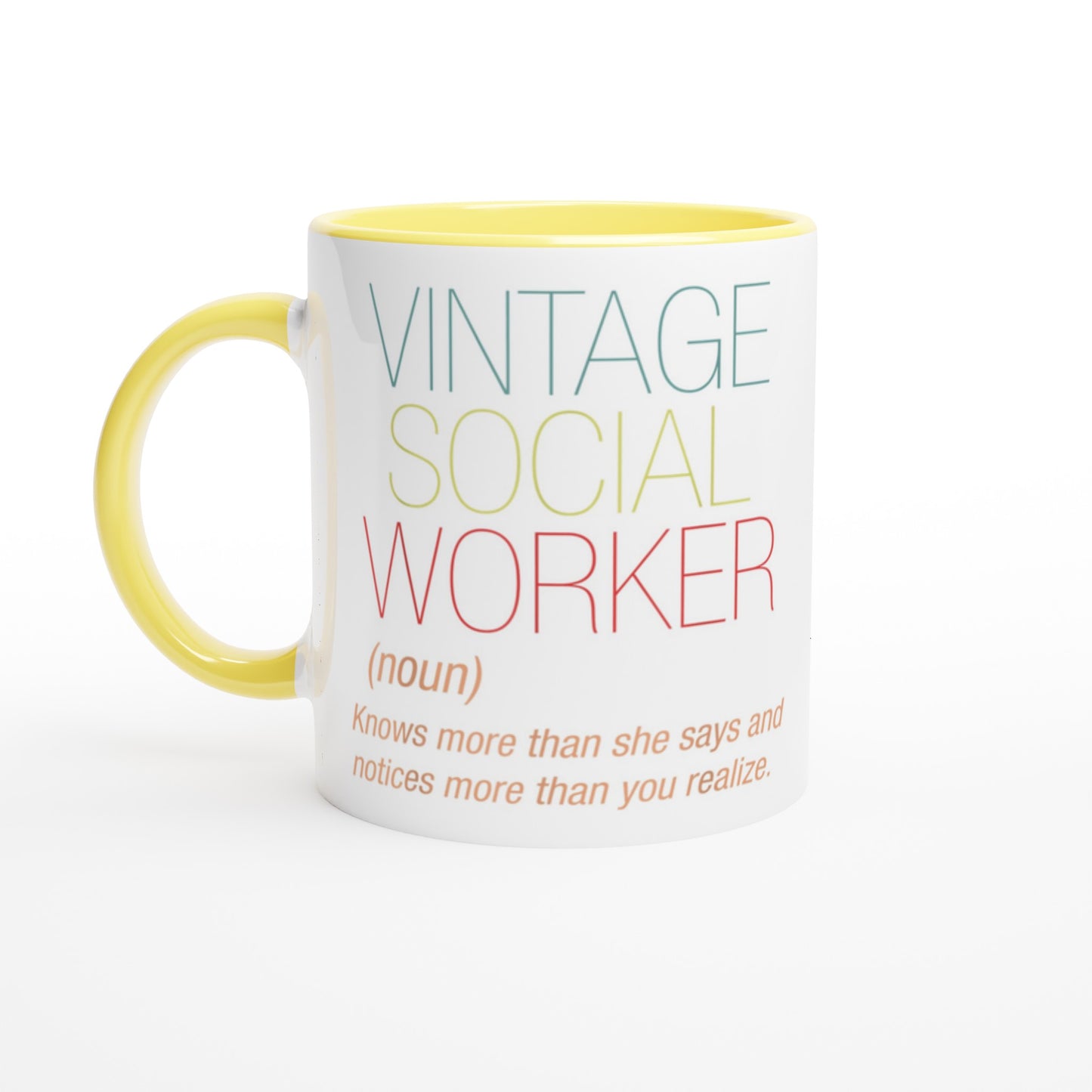 Vintage Social Worker Customizable Mug