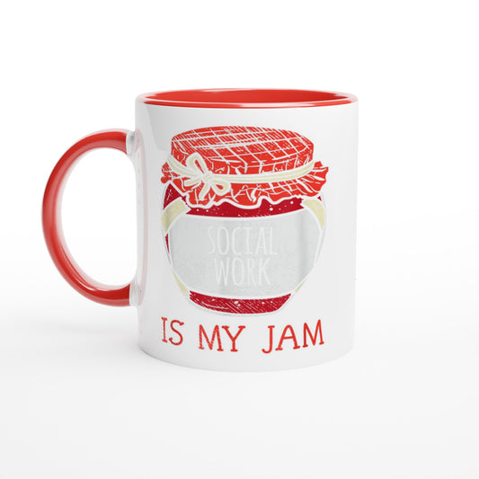 Social Work is My Jam Customizable Mug