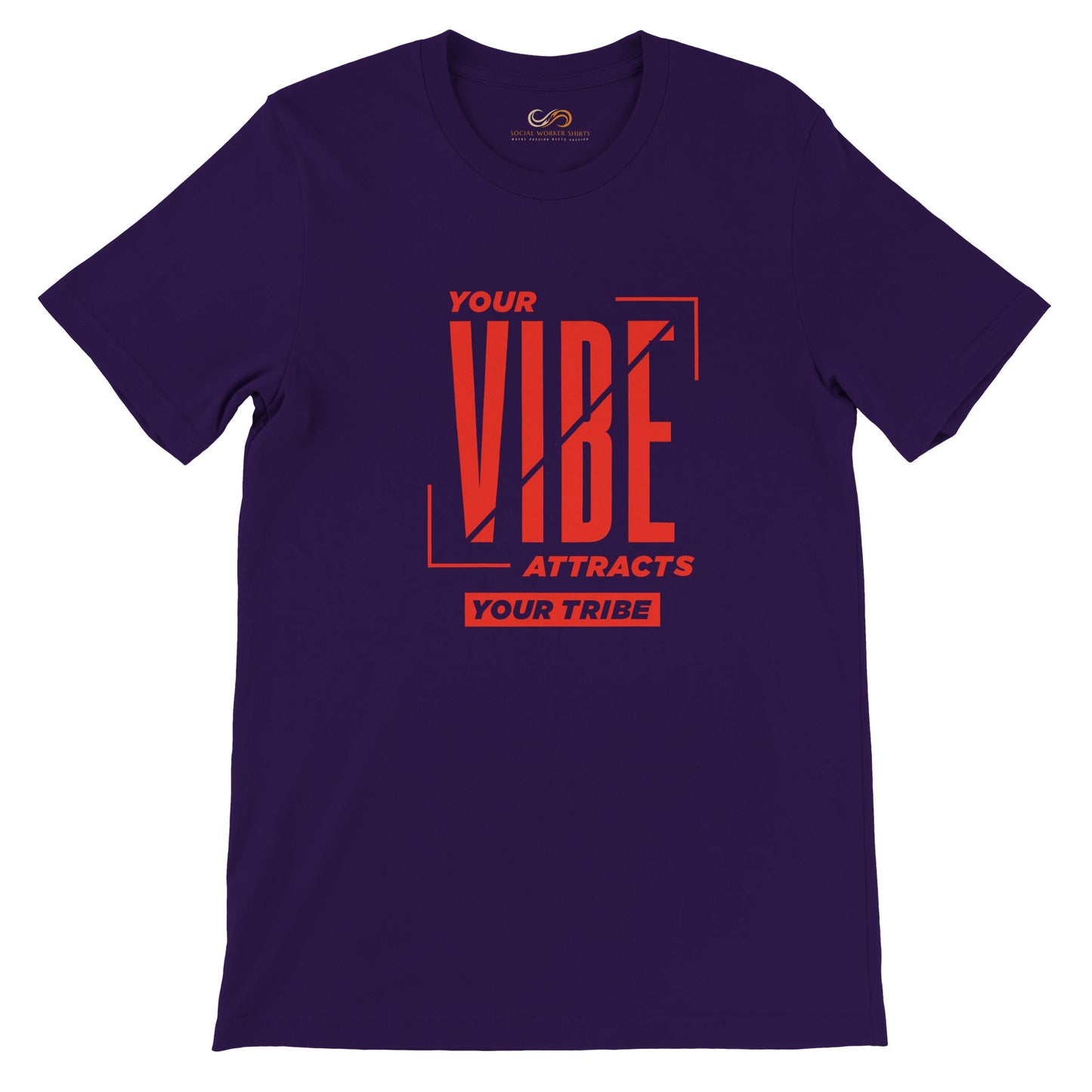 Your Vibe Attracts Your Tribe - Red Unisex T-Shirt