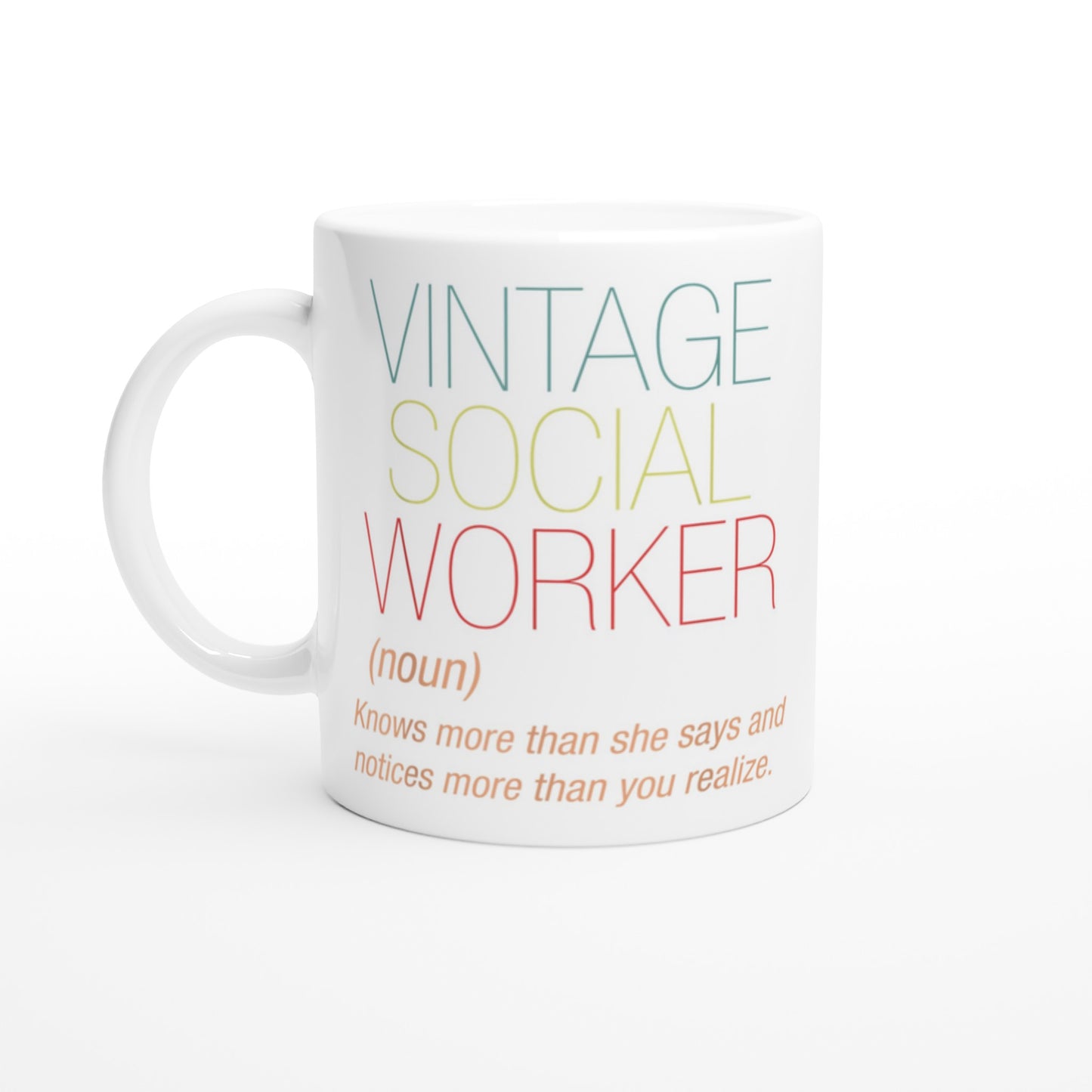 Vintage Social Worker Customizable Mug