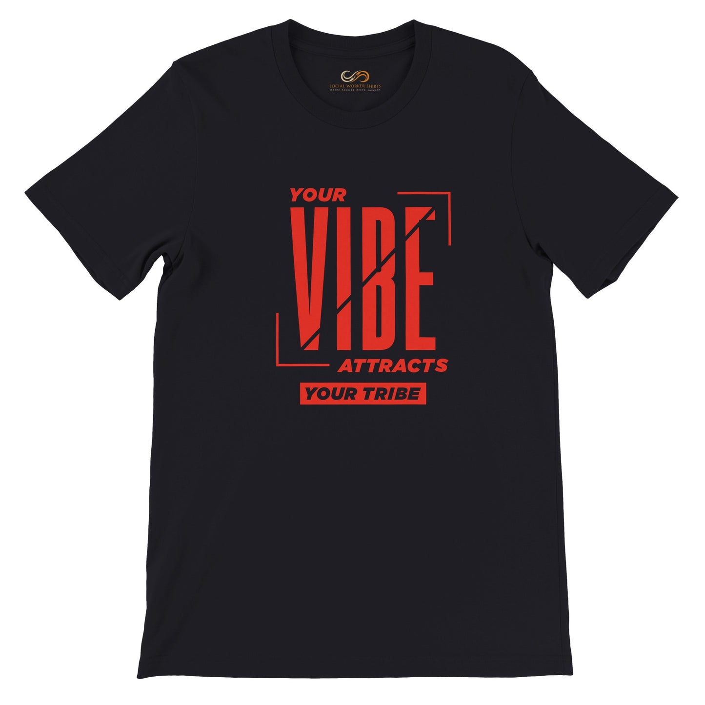 Your Vibe Attracts Your Tribe - Red Unisex T-Shirt