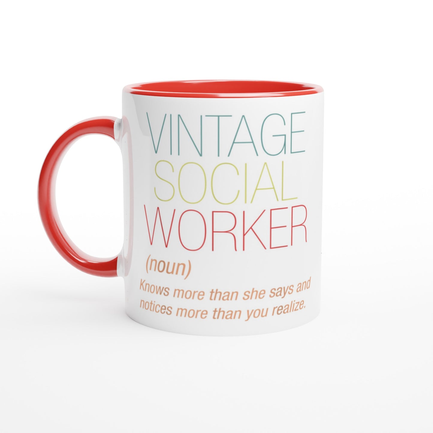 Vintage Social Worker Customizable Mug