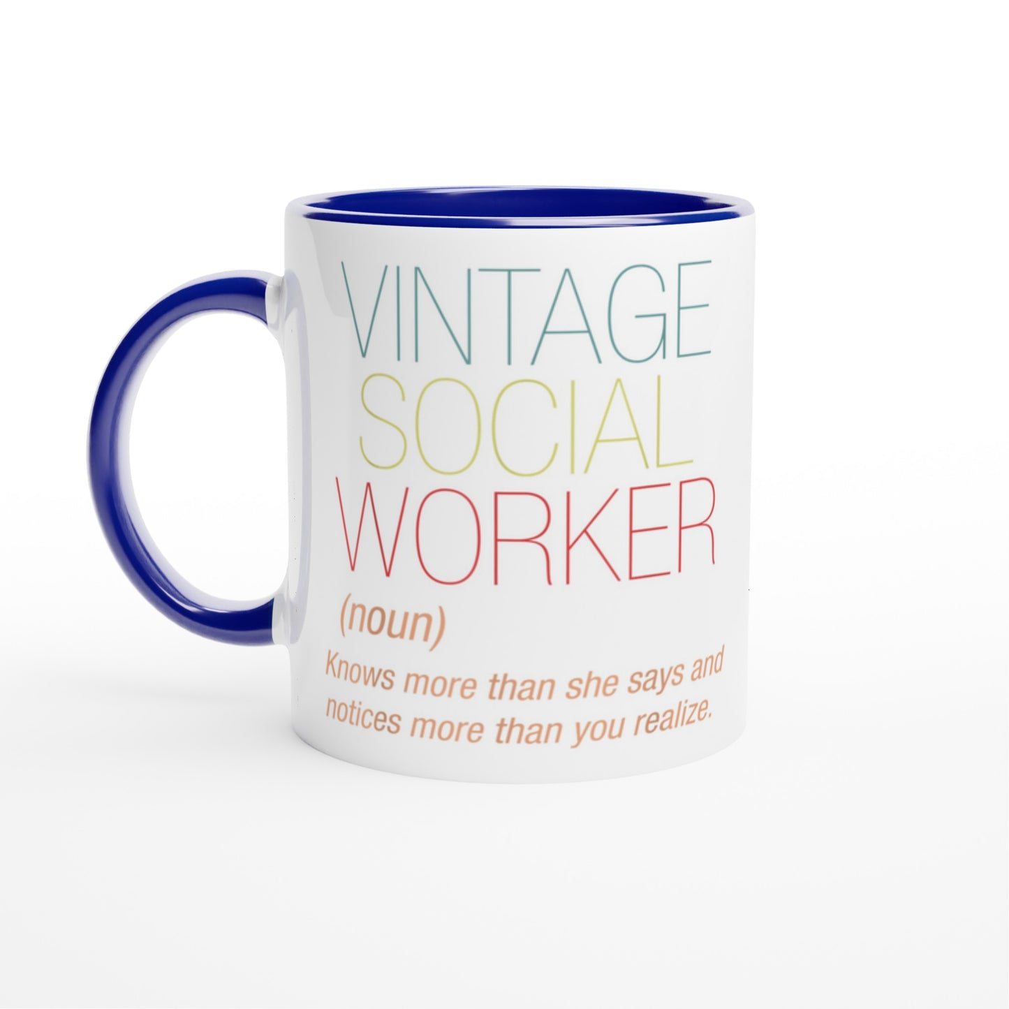 Vintage Social Worker Customizable Mug