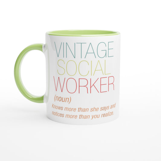 Vintage Social Worker Customizable Mug