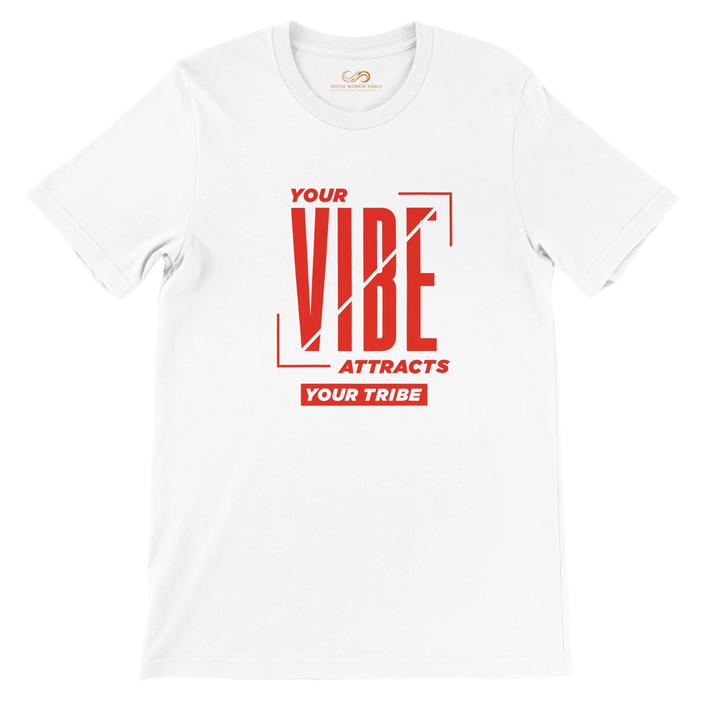 Your Vibe Attracts Your Tribe - Red Unisex T-Shirt