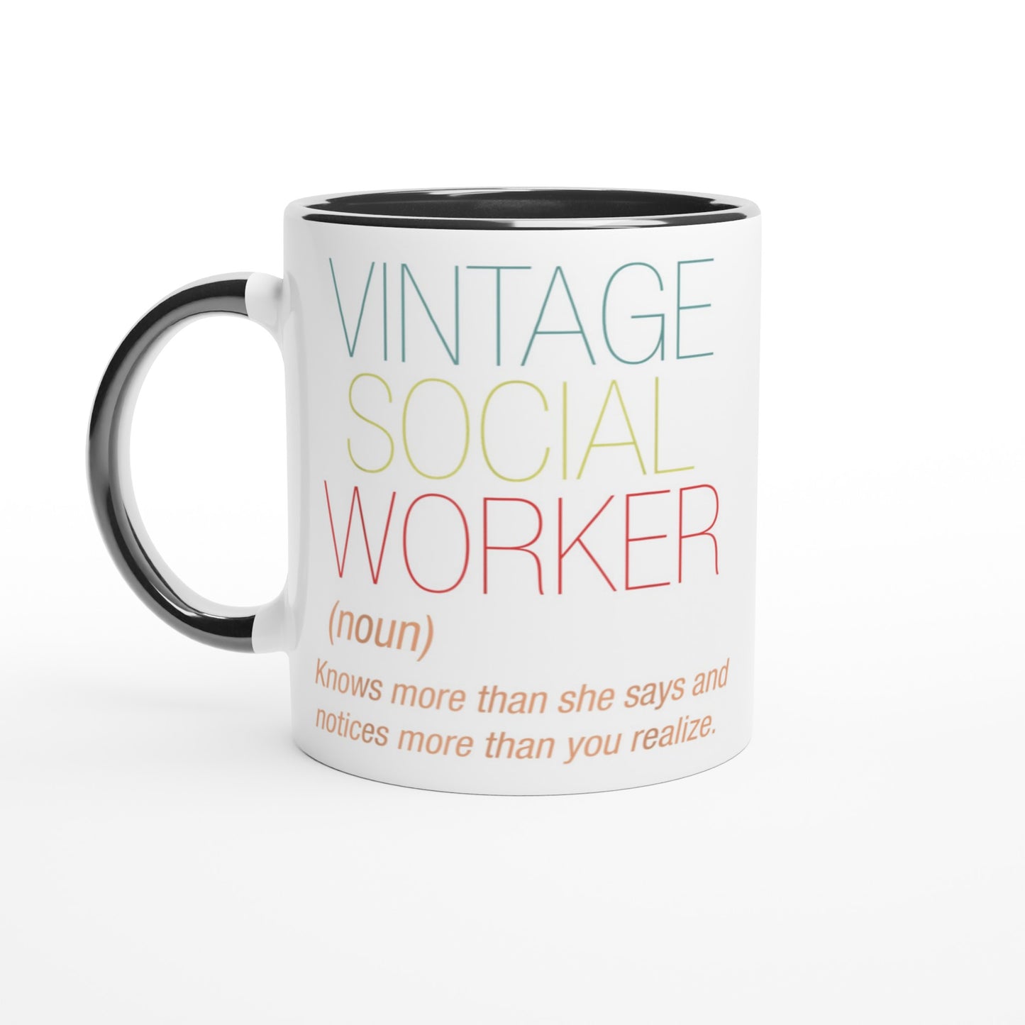 Vintage Social Worker Customizable Mug