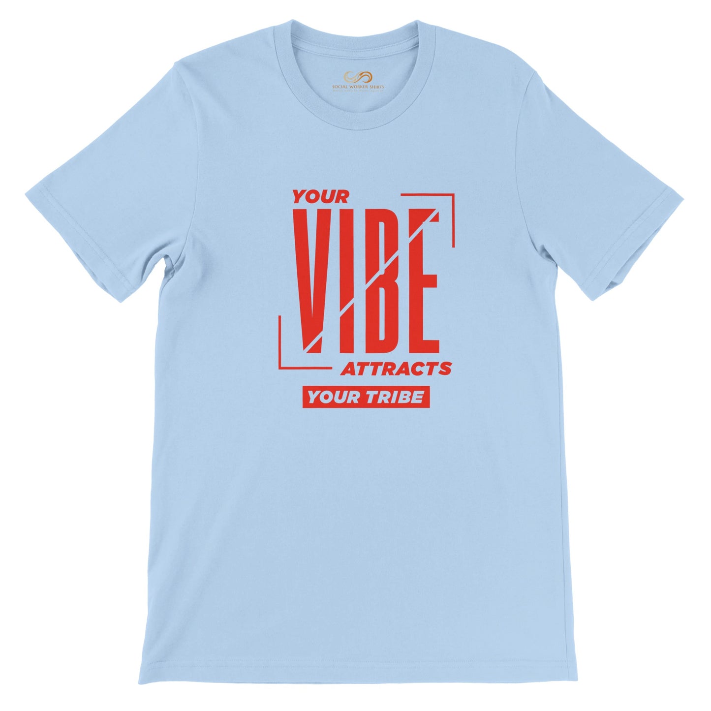 Your Vibe Attracts Your Tribe - Red Unisex T-Shirt